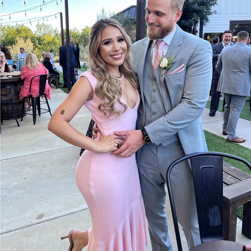 Revolve pink midi dress